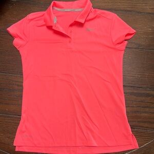 Girls Nike Golf Dri-Fit Polo M Hot Pink